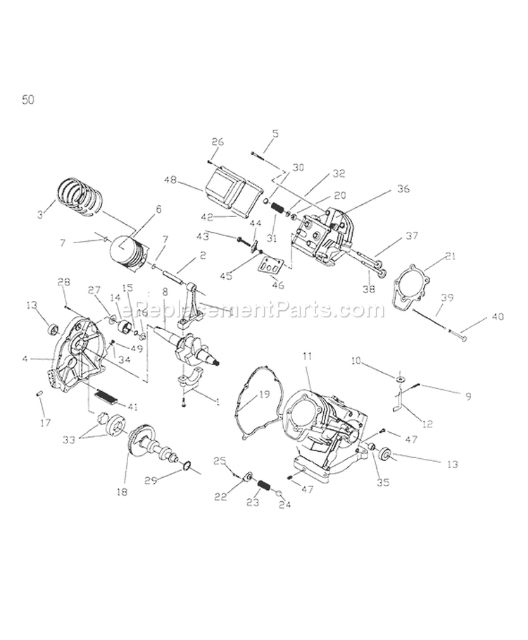 Page C Diagram and Parts List for 0765-0  Briggs and Stratton Pressure Washer